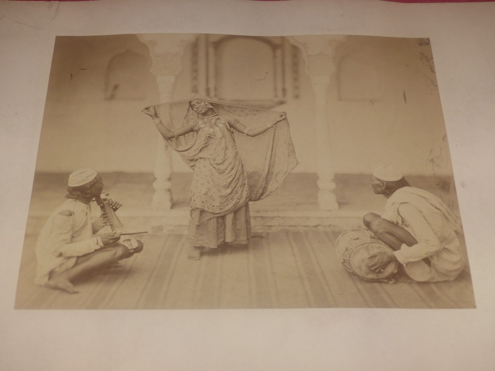 Indian Dancer – Nautch Girl Charles Shepherd 1862 Vintage Photo Albumen Print
