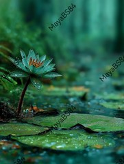 8 Green Swamp – Digital Image Picture Phone Background AI Art, 8 images