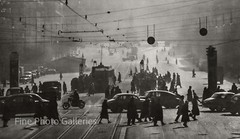 1957 Original VACLAV JIRO Prague City Street Car Scene Silver Gelatin Photograph