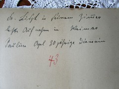 Franz LISZT Composer Photo 1885 Weimar + certificate Pauline Apel his Assistant