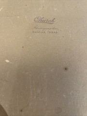 Antique 1890s Dallas TX Chess Club Photo – Clifton Church Photographer – 9.4×7.5