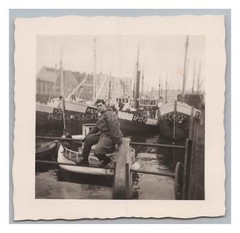Bergen / Norwegen – Fischerboote Hafen – Altes Foto 1950er