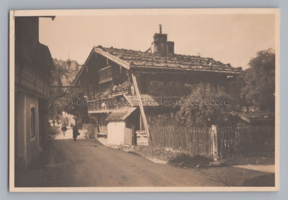 Kaprun Austria 1929 – Farmhouse Village Street – Old Photo 1920s