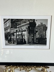 Signed Carolyn Schaefer NYC Photo 2001 Greenwich Village Framed 13×12