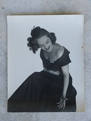 6 1950’S PHILIPPE HALSMAN PHOTOGRAPHS OF TALLULAH BANKHEAD, 3 W ORIGINAL STAMPS