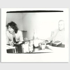 Andy Warhol Rare Vintage 1979 Original Mick Jagger and William S. Burroughs, COA