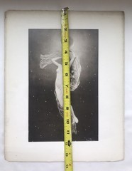 Photogravure Photo Diana Goddess of Hunting Louis Perrey 1891 Woman on Cardboard