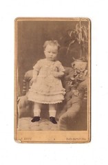 J. Huff CDV Photo Cute Little Girl – Bad Homburg 1870s