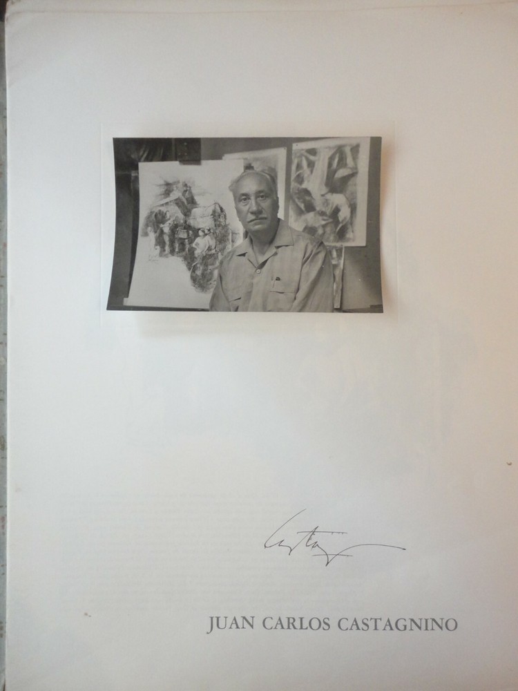 FOTOGRAFIA DEL PINTOR JUAN CARLOS CASTAGNINO FIRMADA