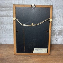 Antique Black and White Portrait in Wood Frame