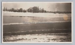 Mainz im Winter 1929 – vereister Rhein – Altes Foto 1920er
