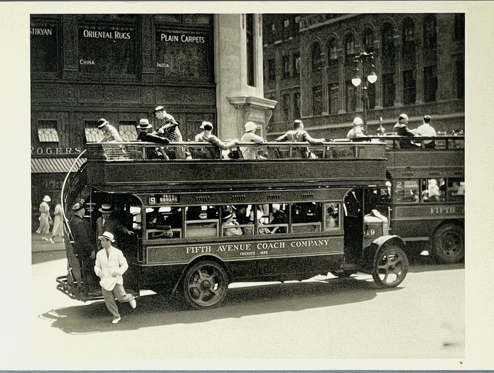 Fifth Avenue Coach Company NY 1932 Art Print Card Photo By Berenice Abbott 4”x6”