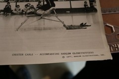 Great Old Large Photo – Artist Chester Cable – Harlem Globetrotters 1977