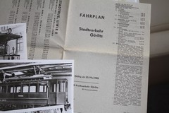 26 x photos 100 years tram Görlitz 1982 collection timetable GDR GK