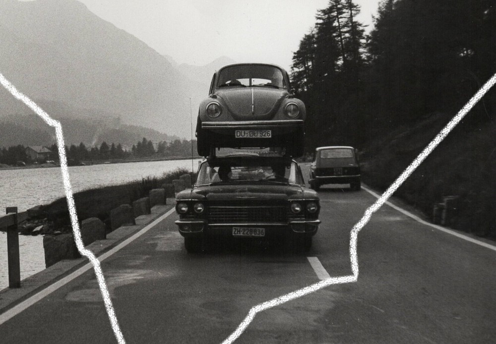 24x18cm original film photo 1975 VW Beetle Dudu Beetle Maggiolino Herbie photo