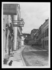 Mondsee 1941 – Street with Pharmacy – Austria 1940s – Photo 9x12cm