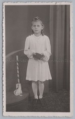 Girl Communion Postwar 1949 – Atelier Racibórz Poland – Old Photo