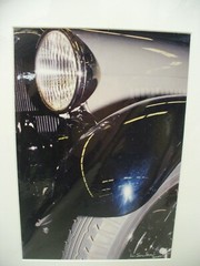 MATTED PHOTOGRAPHY Classic Vintage Blue White Car By Larry Santucci 2006 16×20