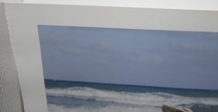 Signed David Parise photograph vintage Barbie beach ball ocean 13×19” 2013