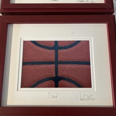 Set 4 Framed Signed Sports Art Soccer Baseball Basketball Football Photo Picture
