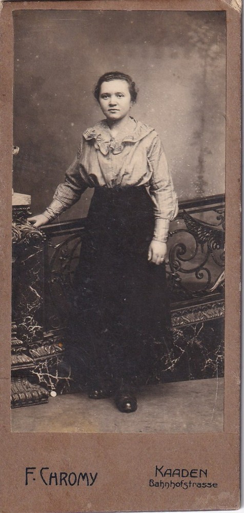 F. Chromy CDV – Lady Portrait – Kaaden / Kadaň Czech Republic