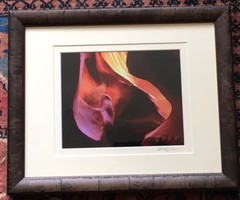 2002 Shane Knight Photograghy «Light of the Canyon» framed/matted photograph