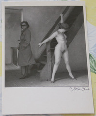 Photo postcard art nude the stairs 3 dieter end woman girl photography AM