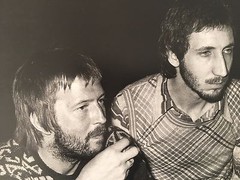 CLAPTON,TOWNSHEND,ELTON JOH BY BRAAM HOUCKGEEST,AUTHENTIC 1980’s ART PHOTO PRINT