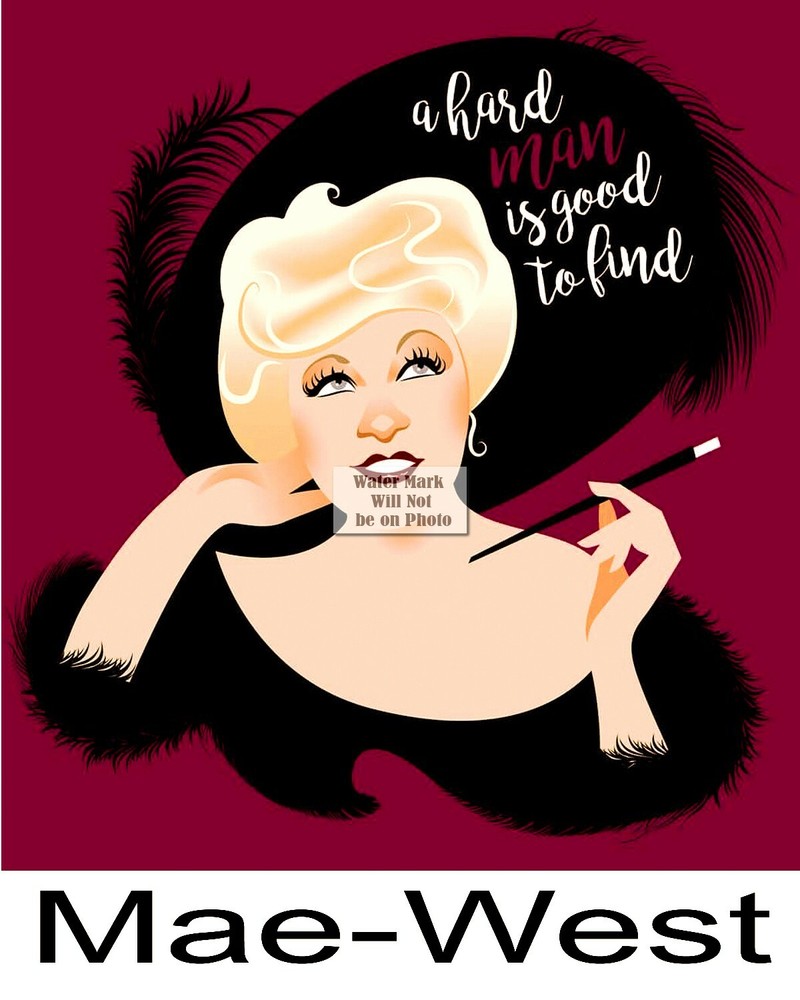 Mae West (Vintage Classic Pinup Glamour B&W & Color Photos ) Many 8×10 inches