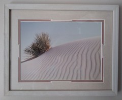STUNNING SAND DUNES COLOR PHOTOGRAPH ART – FRAMED & DOUBLE MATTED – 15″ BY 12″