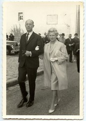 Lot Of 8 Photos Antique On. 1950 60 – Wedding Church Famille