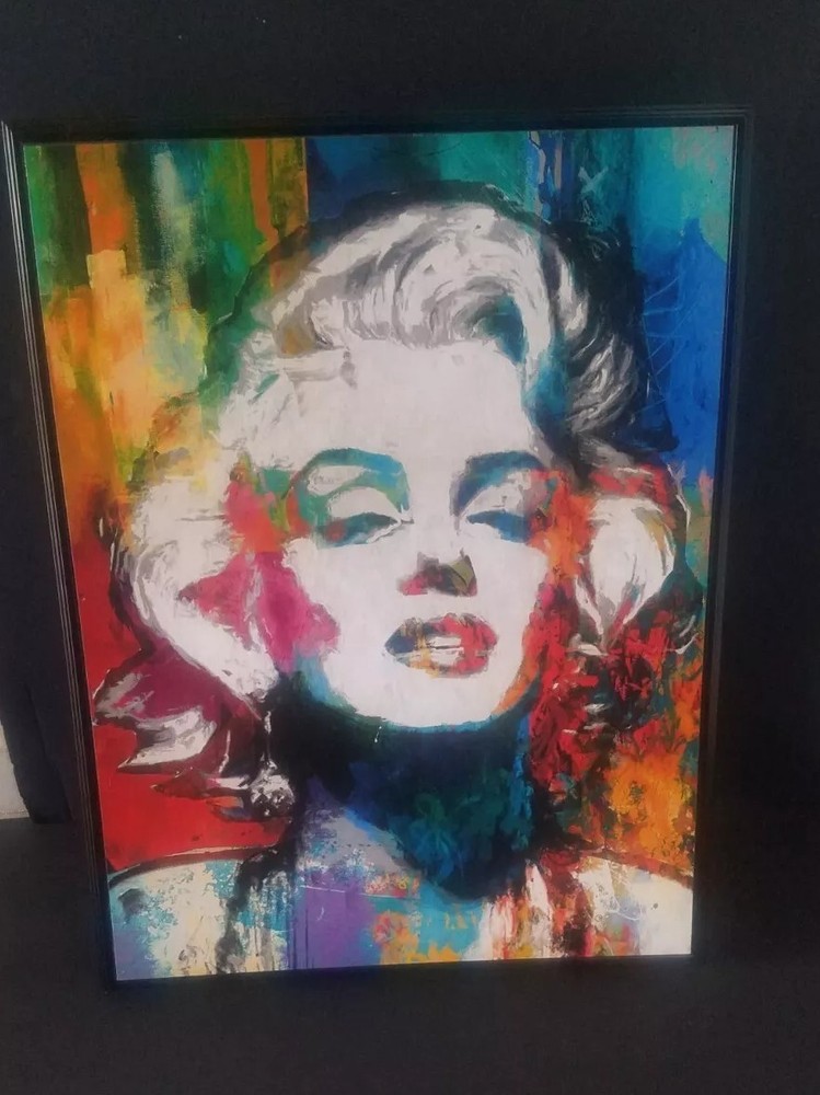 Marily Monroe Hand Crafted Photo Art Glamour Shot Plaque 16″
