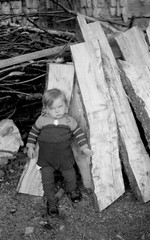 Klein Arcon vor Dem Tas Holz- – Antik Negativ Foto Gläser an.1930