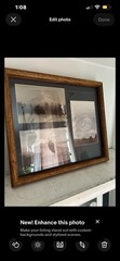 Vintage Orig Art Portland Oregon Mt St Helens Eruption Photo Series Wood Frame