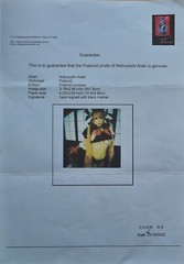 NOBUYOSHI ARAKI *Cosplay*POLAROID ORIGINAL SIGNED & CERTIFIED BY ARTIST