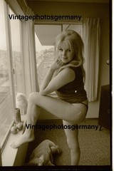 Z5952 Negative 1960s American Social History Topless Girl Jeani Monroe Pinup Nude