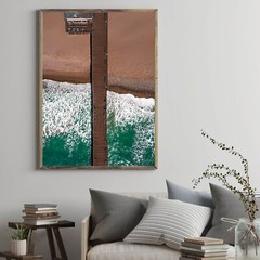 Ventura Pier California Wall Art Photo Print, Aerial Pier Photography Ventura CA