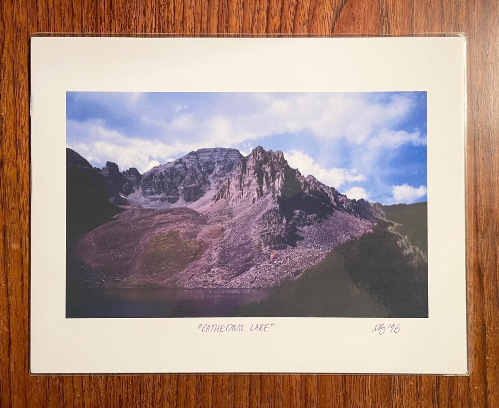 Original photographic print «Cathedral Lake» by Michael Blumenstock