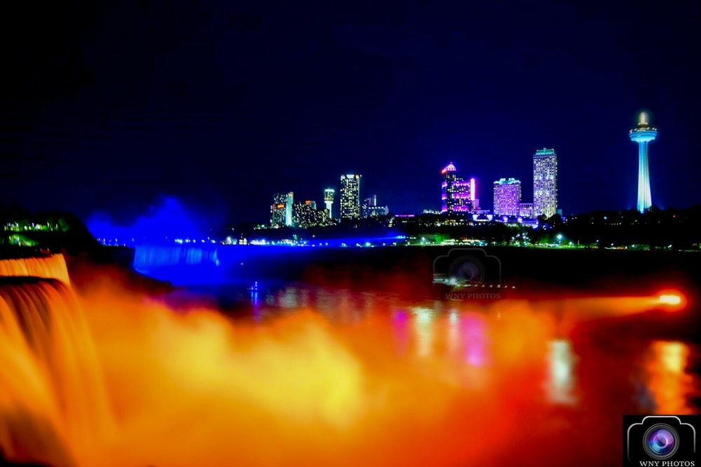 12×18 Photograph Print of Niagara Falls Lit Up – FREE SHIPPING