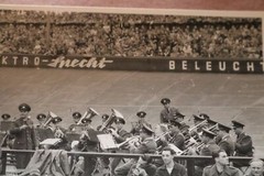 Great Old Photo – Sports Event – Police Band Playing – 60-70