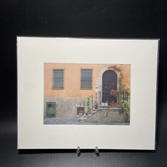 Art Photography Italian Villa Italy Color Garden Trellised Building Matted