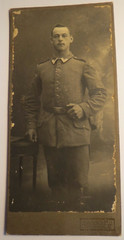 standing soldier in uniform with medal? Kab J. Grimm Offenburg
