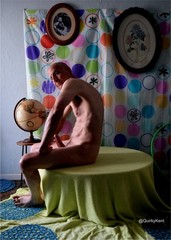Nude male art model photographs, 4 color 4×6″ prints