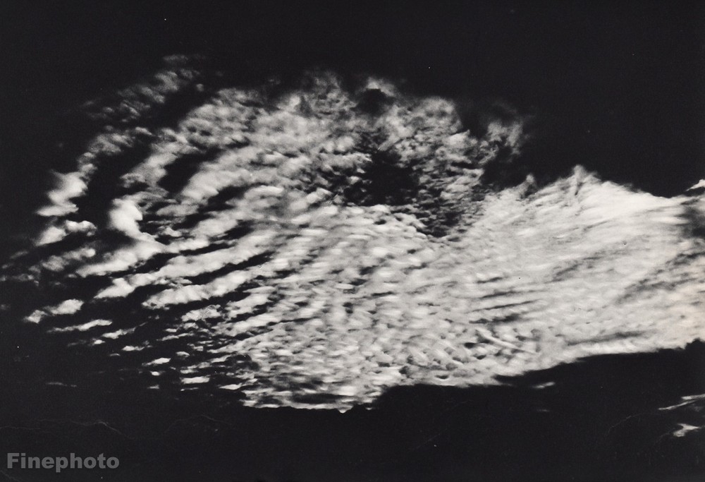 1931 Vintage 8×10 AVIATION AIRPLANE Cloudscape Clouds Aerial GEORG AUGUST WELTZ