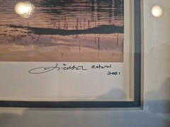 Lot Of 3 Signed Michael Chen Photographs See Description For Titles Framed EUC