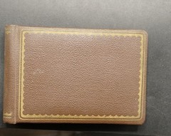 Photo Album Empty Old GDR Leipzig Small for 7×10 Vintage Picture Paper Faux Leather