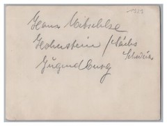 Hohnstein (Sächsische Schweiz) 1929 – Jugendburg – Altes Foto 1920er