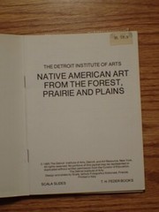 Vtg Detroit Institute Of Arts Native American Art Booklet w/ (6) Slides & Text