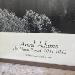 VTG Ansel Adams The Mural Project 1941-1942 Glacier National Park Framed Print