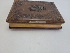 Photo album picture album old around 1890 decorated decoration 28x21cm #267066